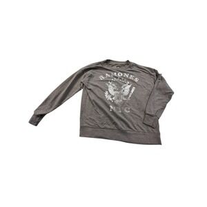 1.2.3.4 Ramones Sweatshirt Womens Size XS Grey Gray Long‎ Sleeve Crew Neck EUC